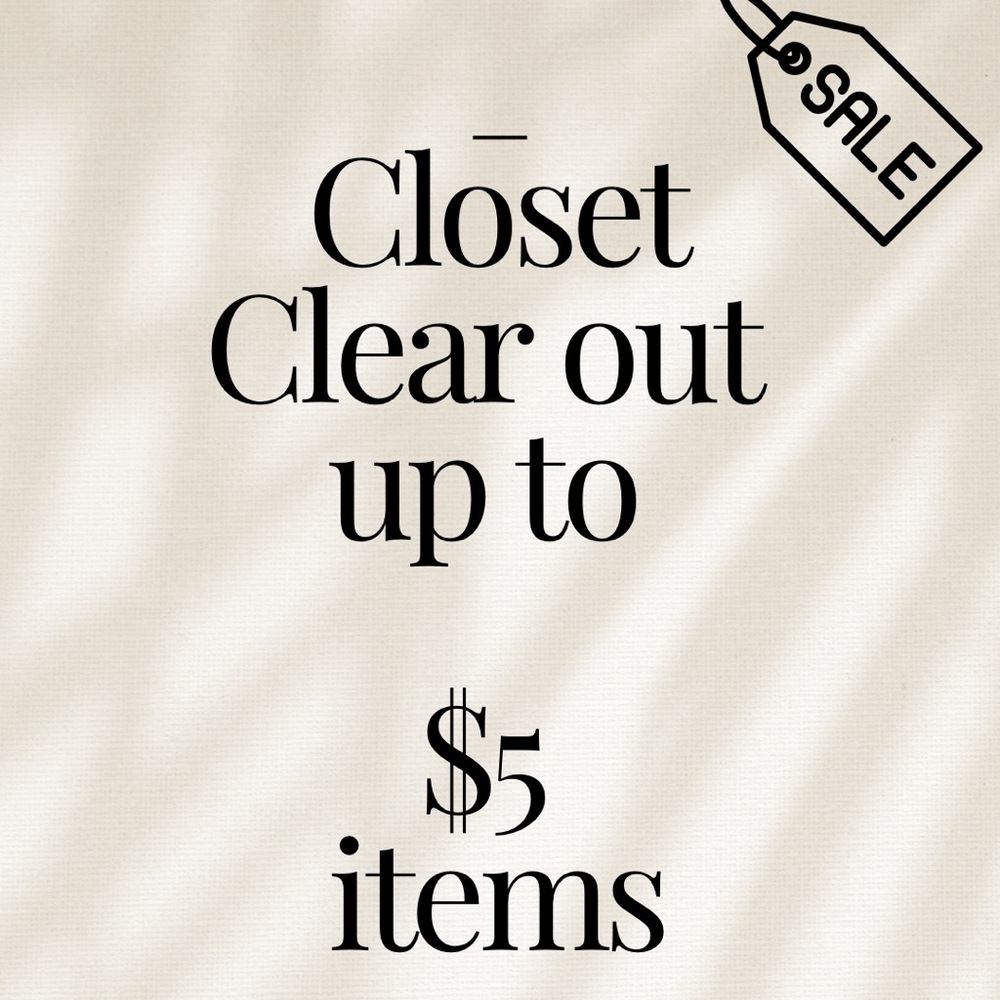 Closet Clear Out Sale Banner